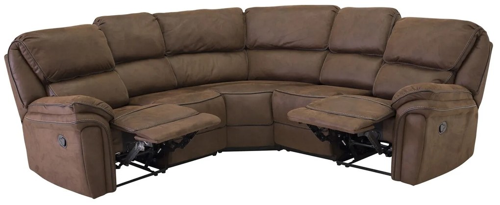 Ρυθμιζόμενος γωνιακός καναπές Dallas E100, 104x255x255cm, 51 kg, Καφέ, Ταπισερί | Epipla1.gr