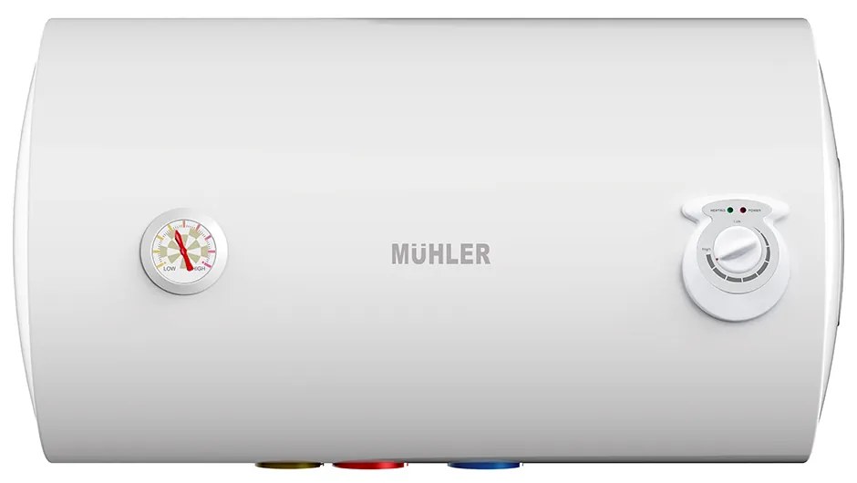 Muhler WH50MH2 Οριζόντιος Θερμοσίφωνας Glass 50lt, 2000W, C