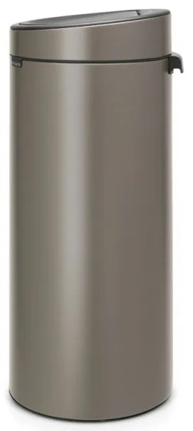 Κάδος Brabantia Touch Bin New 650007, 30 L, αθόρυβο και ομαλό κλείσιμο, γκρι