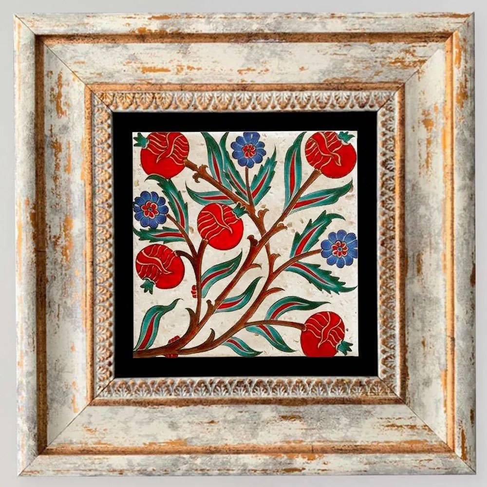 Κάδρο 602KLV1113 20x20cm Multi Wallity Τετράγωνοι Wood,Stone