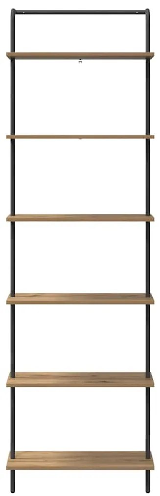 vidaXL Ράφι Βιβλίων artisan δρυς 60 x 24 x 203 εκ Επεξεργασμένο ξύλο