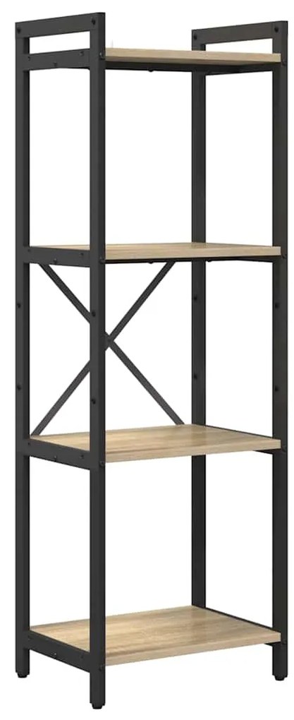 vidaXL Ράφι Βιβλίων Δρύς Sonoma 40 x 30 x 85 εκ Επεξεργασμένο ξύλο