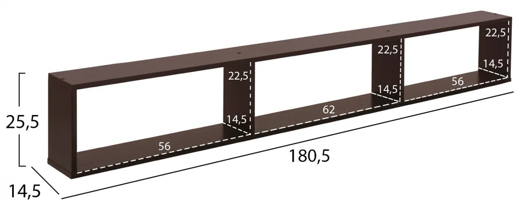 ΣΥΝΘΕΣΗ ΤΗΛΕΟΡΑΣΗΣ CHARLIZE WENGE HM2253.01 180,5x32x155,5 εκ. - HM2253.01