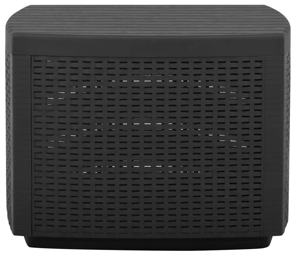 vidaXL Τραπέζι Κήπου Γκρι 53 x 53 x 40 εκ. Πλαστικό