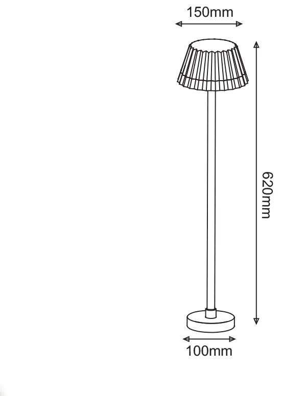 LED SMD POST LUMINAIRE 10W 400LM 130° 230V AC 3.000K DARK GREY CRI80 IP65 30.000HRS - LG2122G-600 - LG2122G-600