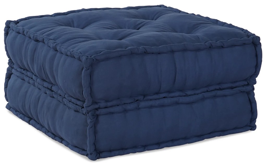 vidaXL Modular Πουφ Ινδigo 70x70x36 Υφάσμα