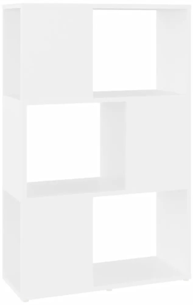vidaXL Βιβλιοθήκη/Διαχωριστικό Χώρου Λευκό 60x24x94 εκ. Μοριοσανίδα