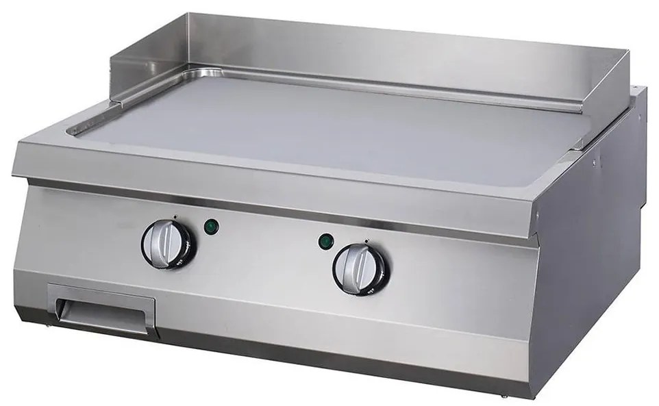Heavy Duty Griddle - Smooth Chrome - Double Unit - 70cm Deep - Electric