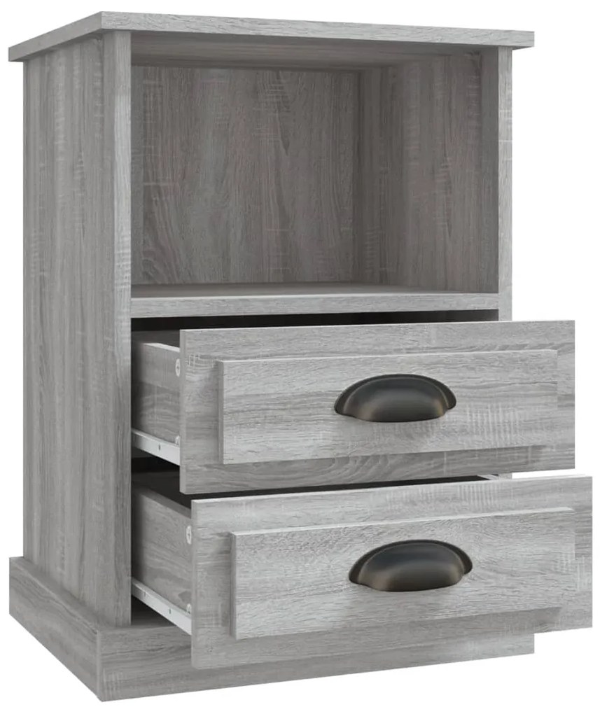 vidaXL Κομοδίνο Γκρι Sonoma 43x36x60 εκ.