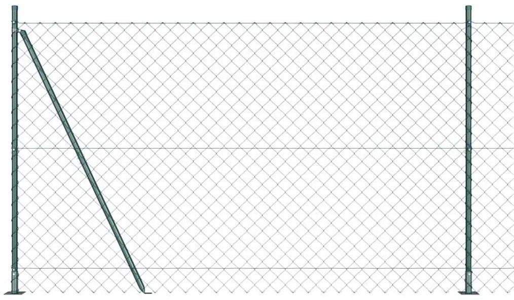 vidaXL Στύλος Περιφράξεων Πράσινο 10 x 1,6 μ (60 x 60 mm δίχτυ)