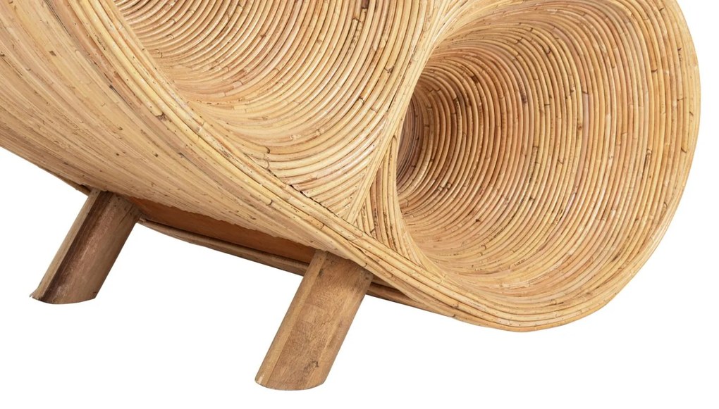 Καρέκλα - Πολυθρόνα CURVY LOUNGE C9645.01 Φυσικό Rattan 63x128x97Y εκ. 63x128x97 εκ.