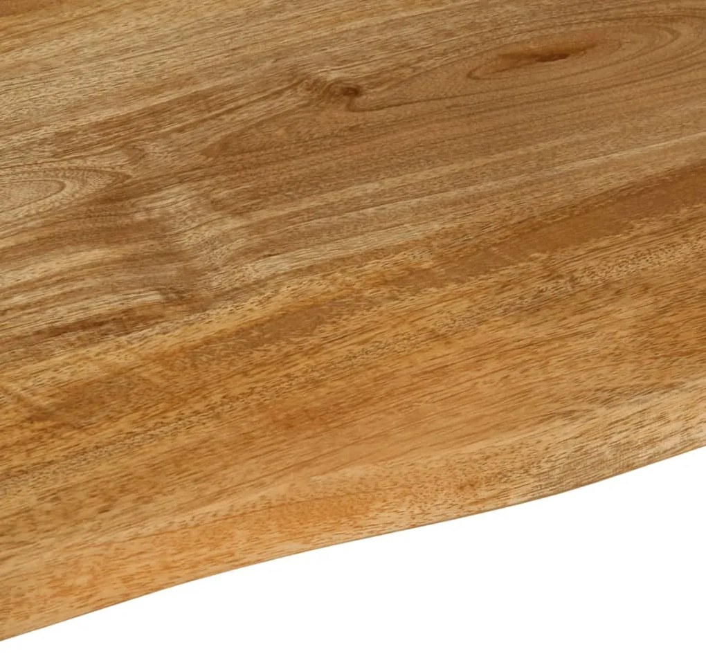 vidaXL Επιφάνεια Τραπεζιού 80x60x2,5 εκ. Live Edge Μασίφ Ξύλο Μάνγκο