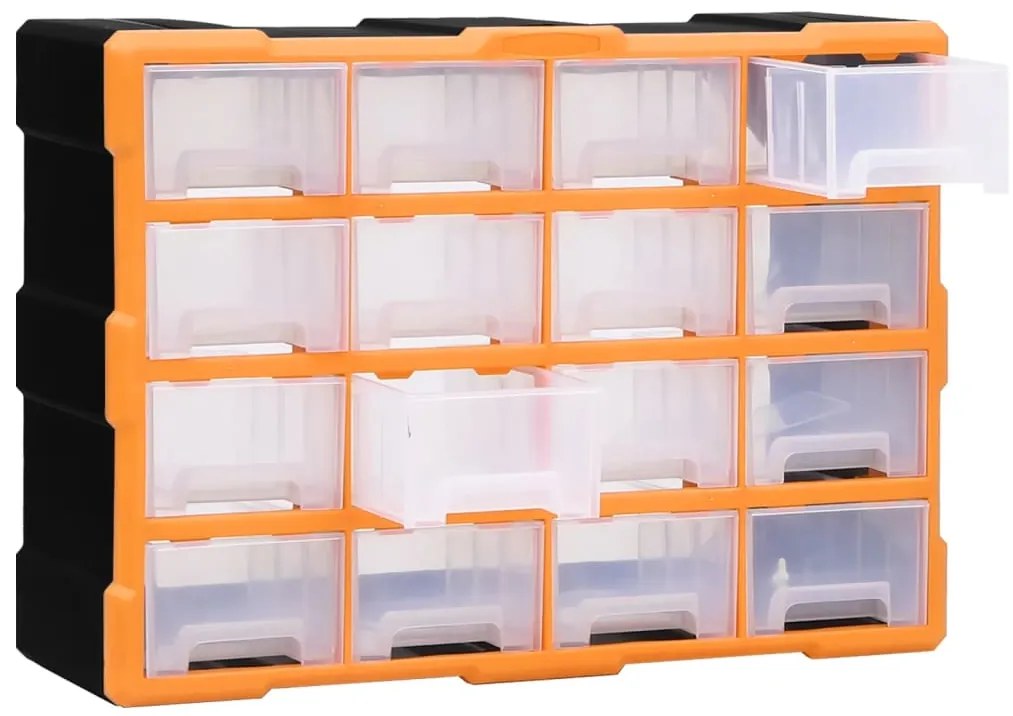 vidaXL Συρταριέρα Οργάνωσης με 16 Μεσαία Συρτάρια 52 x 16 x 37 εκ.