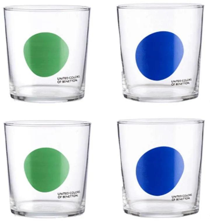 Ποτήρι Νερού Addige (Σετ 4Τμχ) 20.21.0520 330ml Multi Benetton Γυαλί