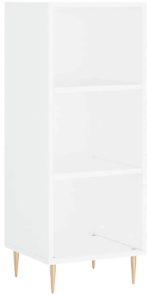 vidaXL Ντουλάπι Λευκό 34,5 x 34 x 180 εκ. από Επεξεργασμένο Ξύλο