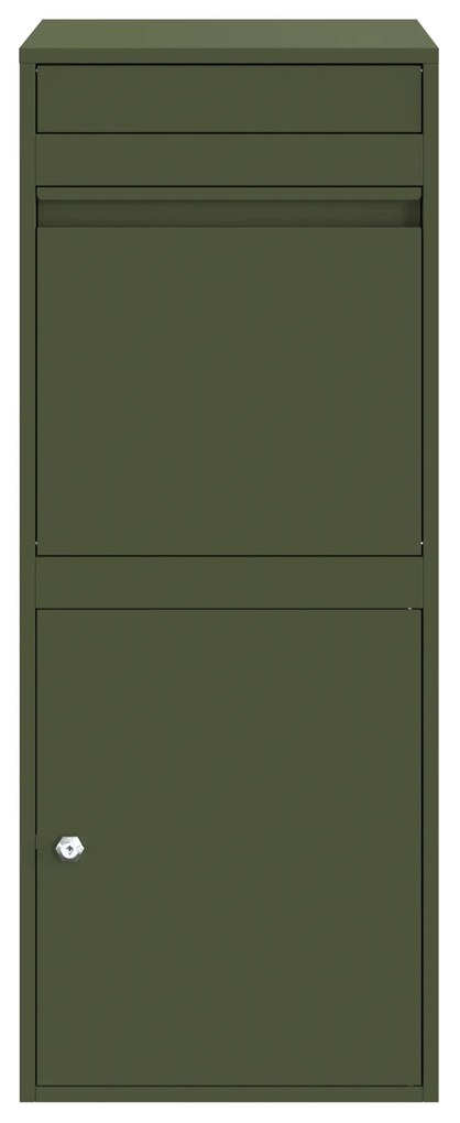 vidaXL Θυρίδα Πακέτων Λαδί 41 x 38 x 103 εκ Ατσάλι