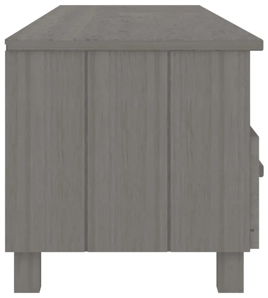 vidaXL Έπιπλο Τηλεόρασης HAMAR Αν. Γκρι 158x40x40εκ. Μασίφ Ξύλο Πεύκου
