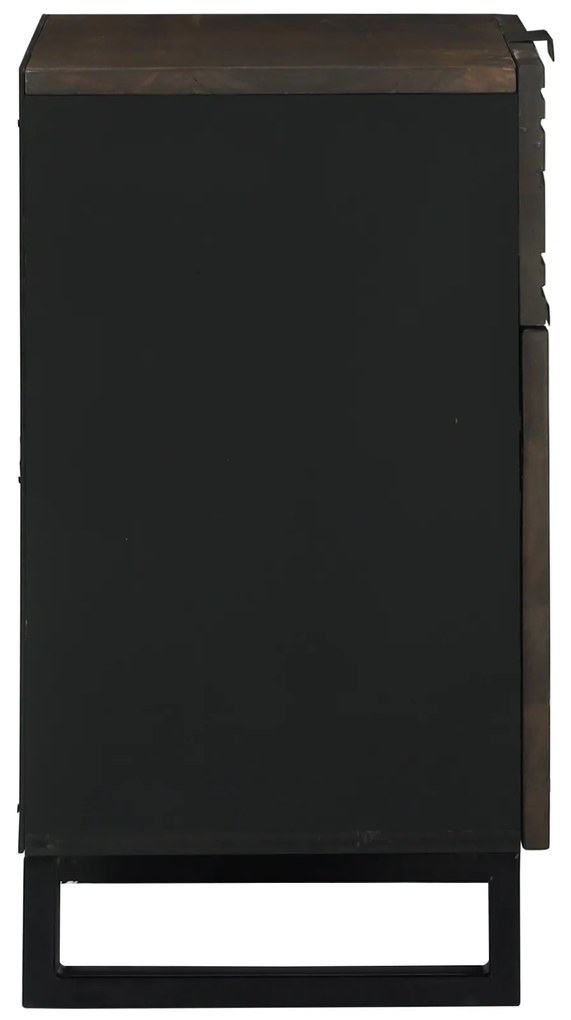 vidaXL Κομοδίνο - 50x33x60 εκ, Φτιαγμένο από Μασίφ ξύλο μάνγκο