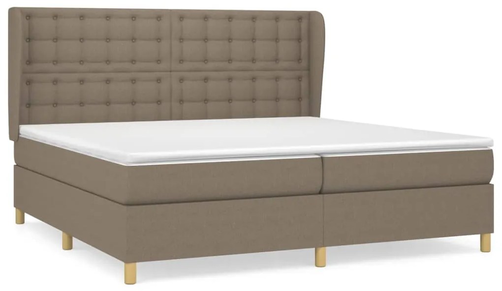 ΚΡΕΒΑΤΙ BOXSPRING ΜΕ ΣΤΡΩΜΑ TAUPE 200X200 ΕΚ. ΥΦΑΣΜΑΤΙΝΟ 3128873