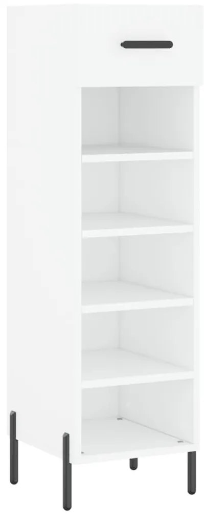 vidaXL Παπουτσοθήκη Λευκή 30 x 35 x 105 εκ. από Επεξεργασμένο Ξύλο