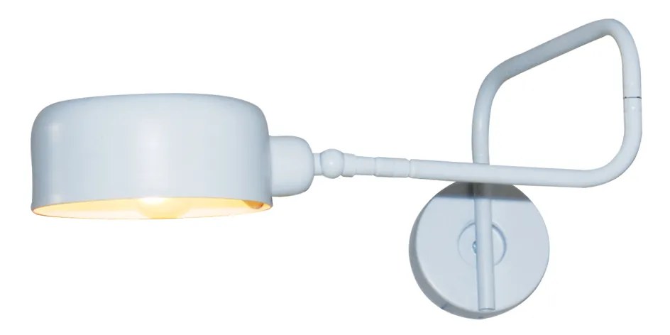 Φωτιστικό Τοίχου - Απλίκα HL-3544-1 CARI WHITE WALL LAMP - Μέταλλο - 77-3925
