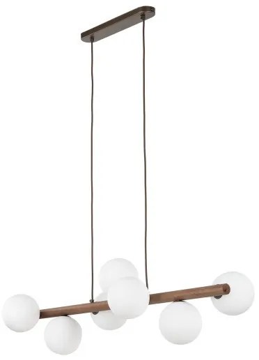 Κρεμαστό Φωτιστικό Οροφής 7xG9 Καφέ Ξύλο Estera Wood 10272 TK Lighting-10272-Καφέ 10272