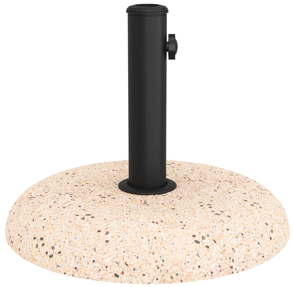 vidaXL Βάση για Ομπρέλες με Πόλους 37/42/52/58mm - Κίτρινη Σκυρόδεμα 20kg