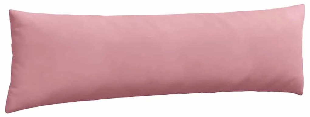 vidaXL Μαξιλάρι Καναπέ 2 pcs Ροζ 145 x 40 εκ. Υφασμάτινο Κορντουρά