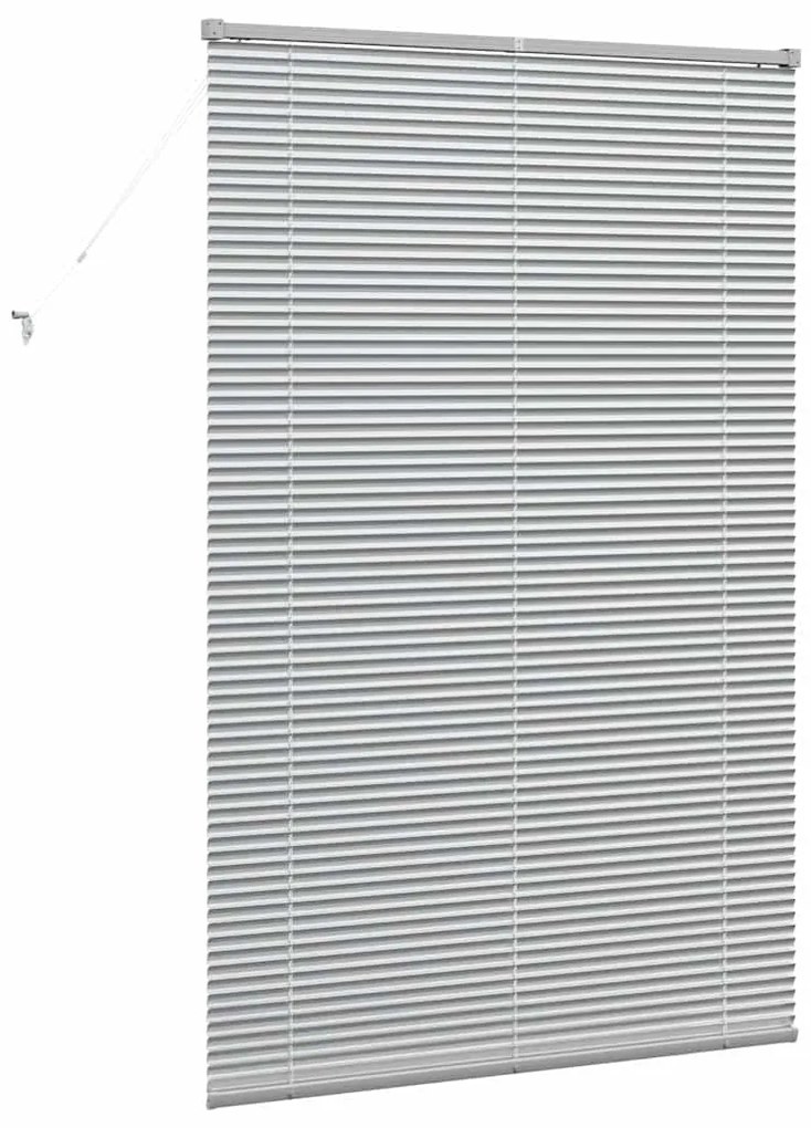 vidaXL Ρολό Παραθύρου με κουρτίνες Ασημί Αλουμίνιο