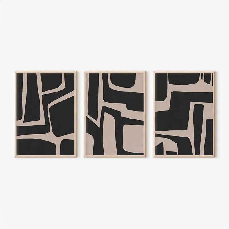 Πίνακας Jelenta pakoworld τρίπτυχος με ψηφιακή εκτύπωση και πλαίσιο 33x1.5x48εκ