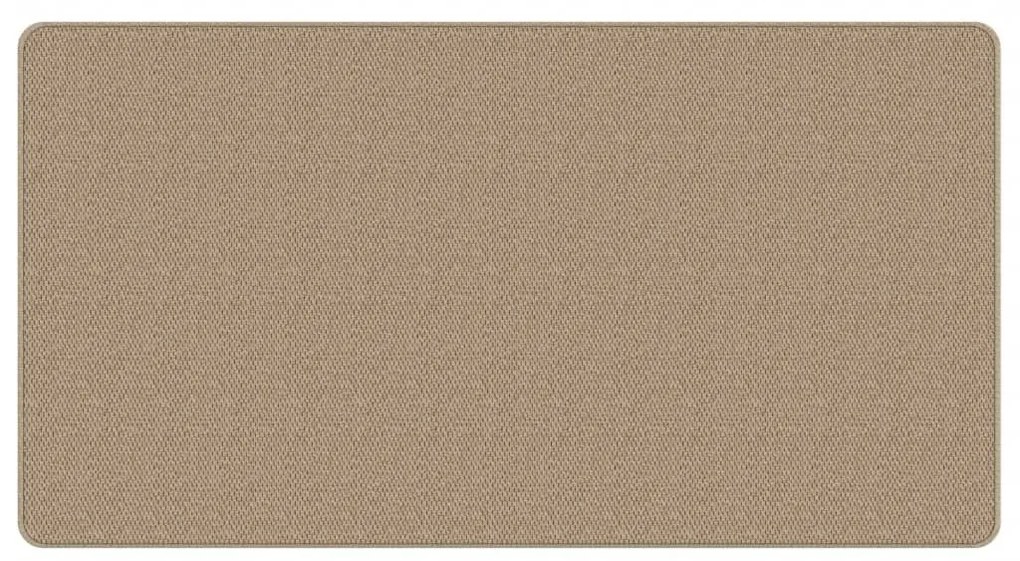 Χαλί Διάδρομος Εμφάνιση Σιζάλ Χρώμα Άμμου 80 x 150 εκ. - Καφέ