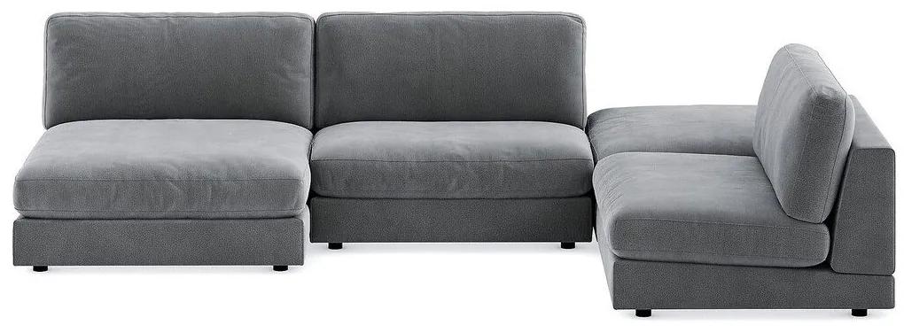 Πολυμορφικός γωνιακός καναπές Seattle L108, 350x230x87cm, Πόδια: Πλαστική ύλη | Epipla1.gr