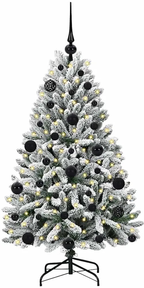 vidaXL Τεχνητό Χριστουγεννιάτικο Δέντρο Πράσινο και Λευκό 120 cm