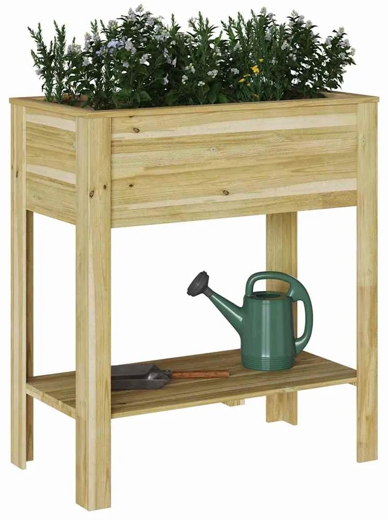 vidaXL Βάση φυτών Καφέ 85 x 46 x 94 εκ. Εμβαπτισμένη ξυλεία πεύκου