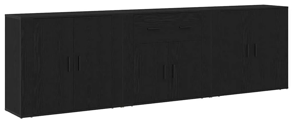 vidaXL Μπουφέ Μαύρη Οξυά 240 x 33 x 70 εκ. Επεξεργασμένο ξύλο