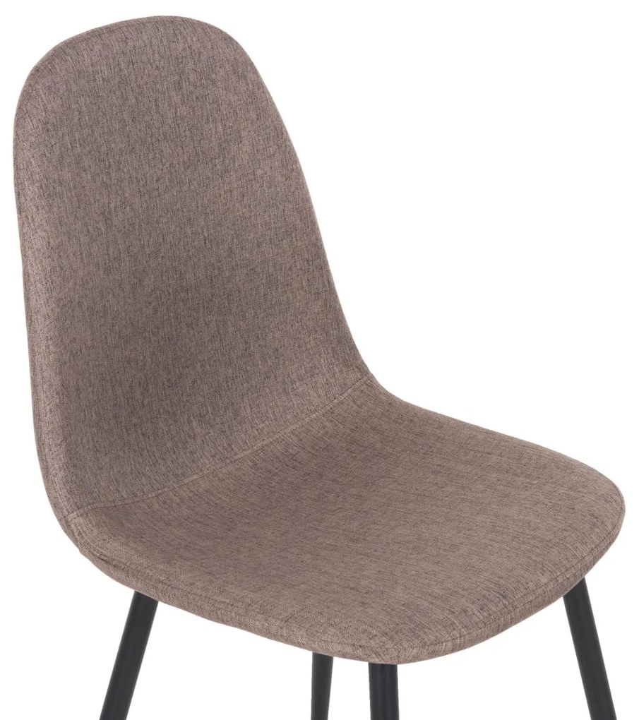 Σετ τραπεζαρίας C11618.07 5 τμχ σε Sonoma oak και Μπέζ ύφασμα