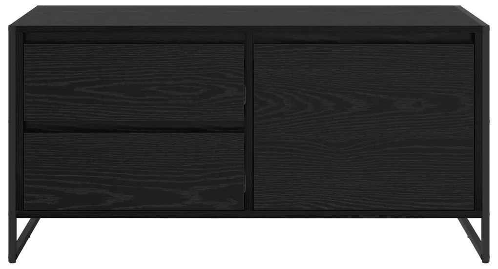 vidaXL Ντουλάπι TV Μαύρη Οξυά 100 x 36 x 49.5 εκ Επεξεργασμένο ξύλο