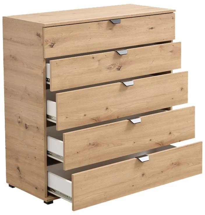 Κομότα - Συρταριέρα Duero 5F 90 Artisan Oak 90x40x95 εκ. 90x40x95 εκ.