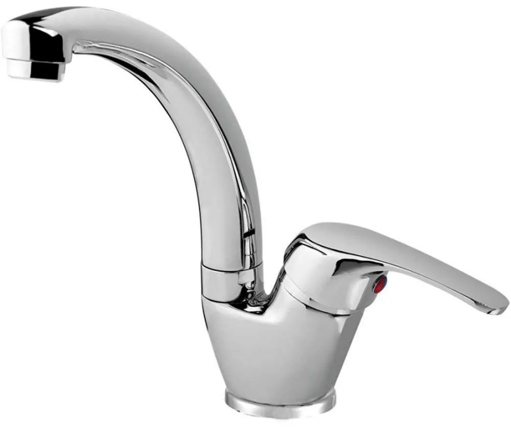 Μπαταρία Νιπτήρος Korona Kyknos 13-7028 Πλήρης Chrome Gloria Metal