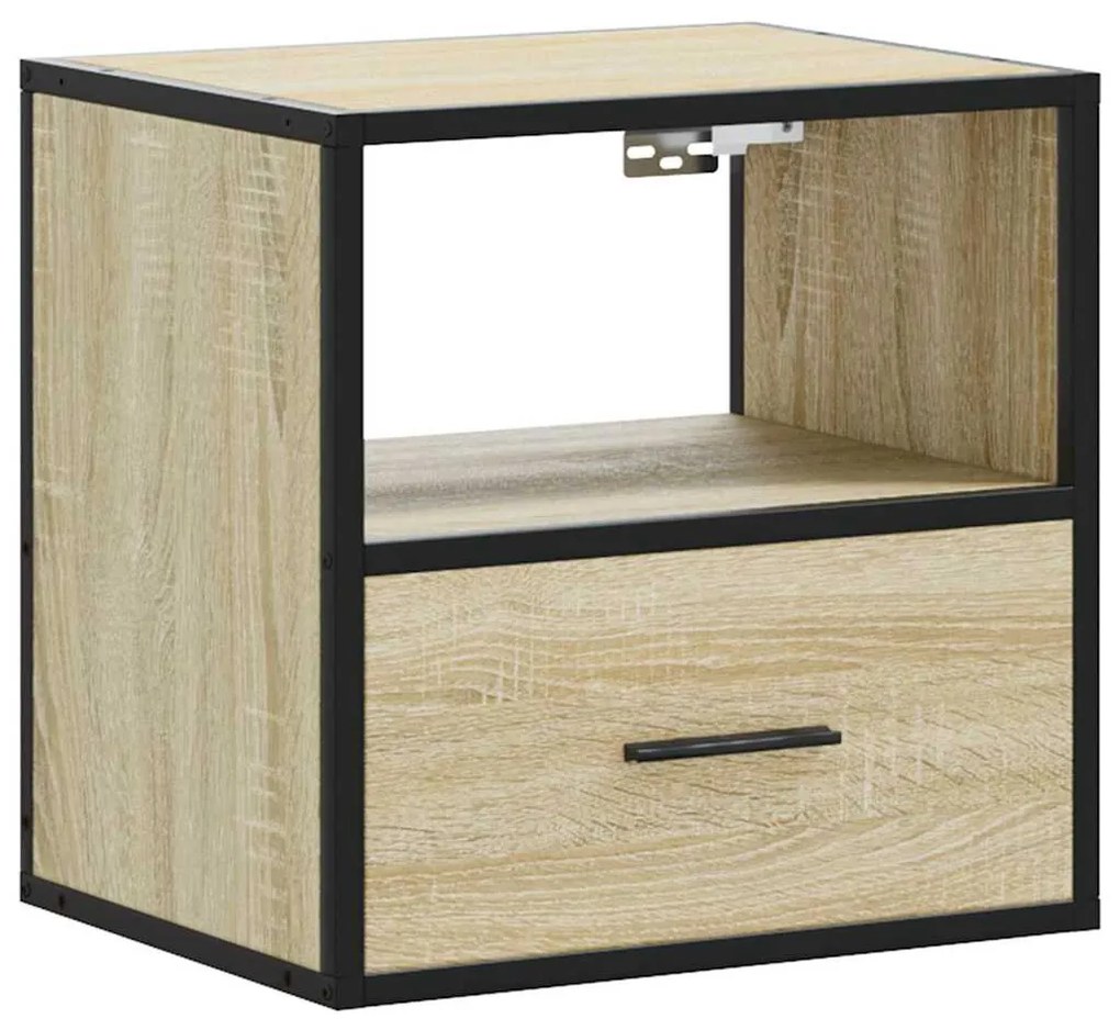 vidaXL Επίτοιχα κομοδίνα 2 τεμάχια Sonoma Oak 40x31x39,5 cm