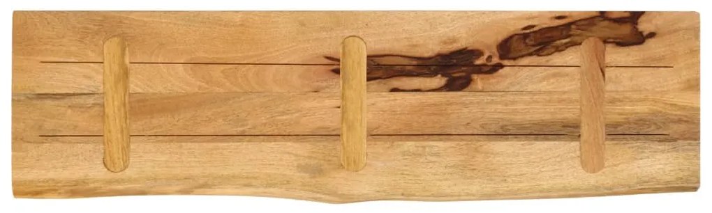 vidaXL Επιφάνεια Τραπεζιού 120x20x2,5 εκ. Live Edge Μασίφ Ξύλο Μάνγκο