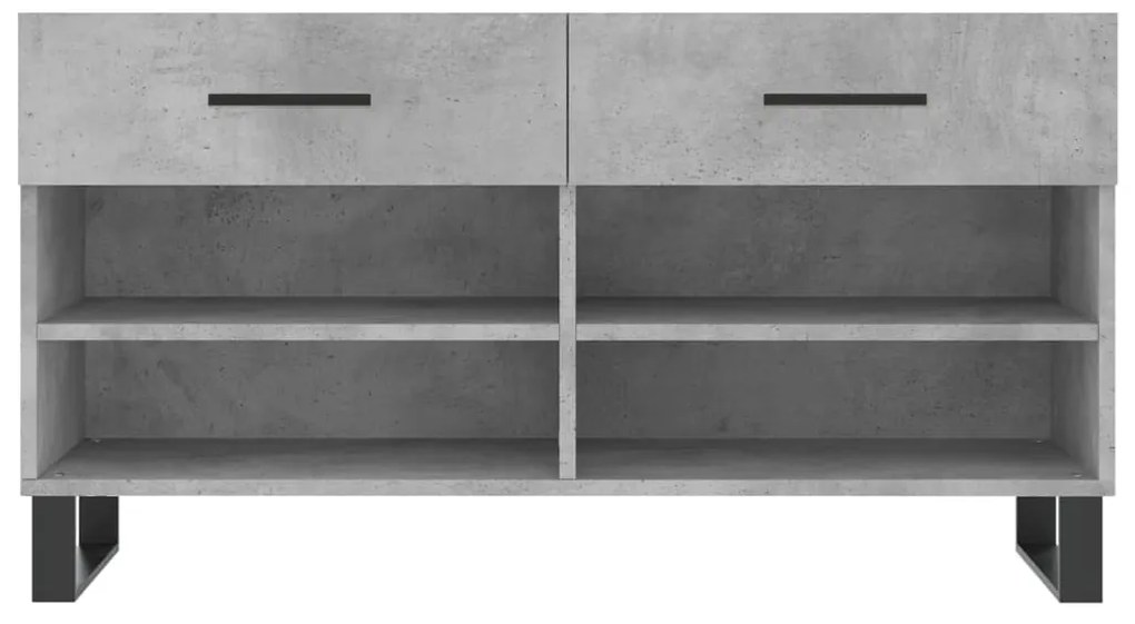 vidaXL Παπουτσοθήκη Γκρι Σκυρ. 102x35x55 εκ. από Επεξεργασμένο Ξύλο
