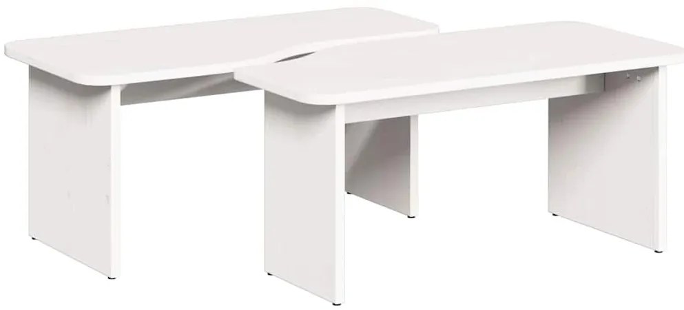 vidaXL Τραπεζάκι σαλονιού Λευκό 100 x 69 x 35.5 εκατοστά