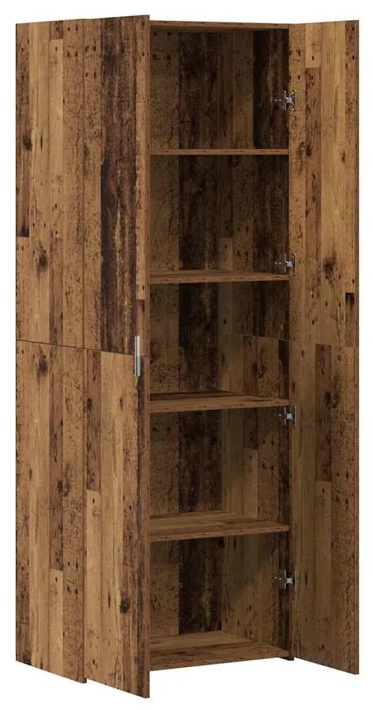 vidaXL Highboard Παλαιό ξύλο 70 x 42.5 x 185 εκ Επεξεργασμένο ξύλο