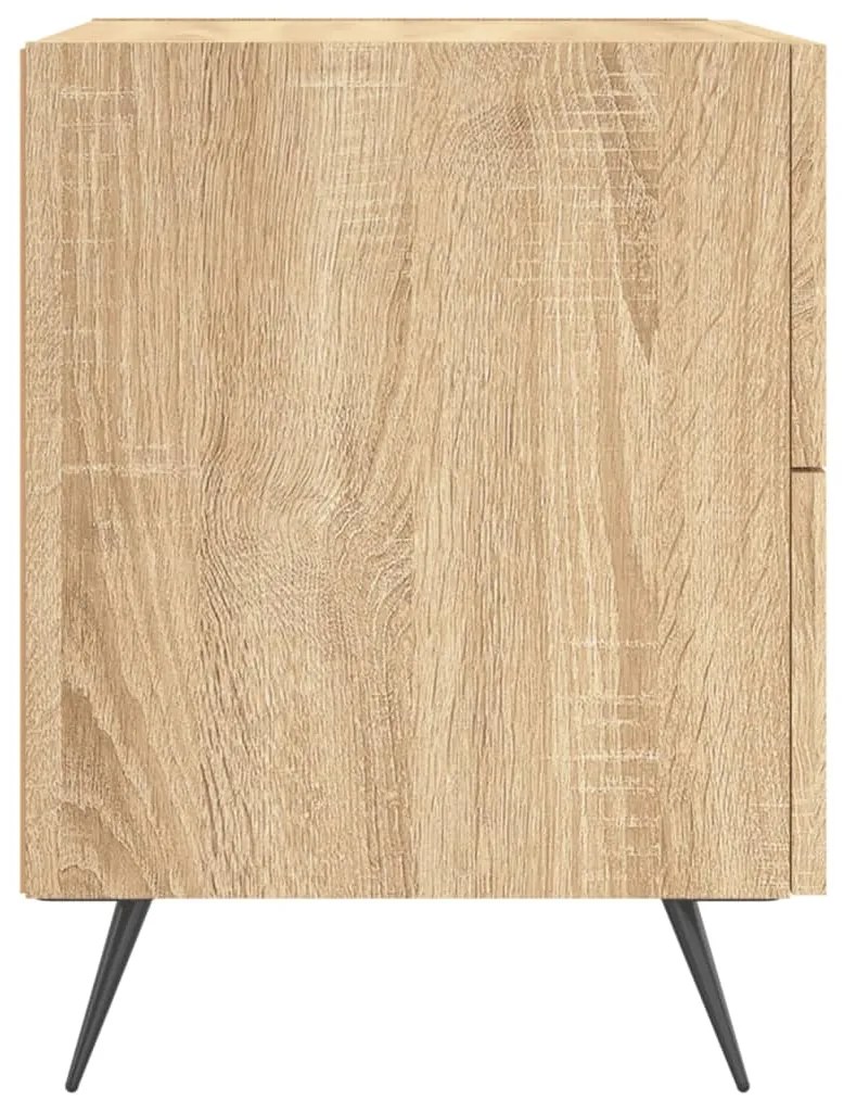 vidaXL Κομοδίνα 2 τεμ. Sonoma Δρυς 40 x 35 x 47,5 εκ. Επεξεργ. Ξύλο