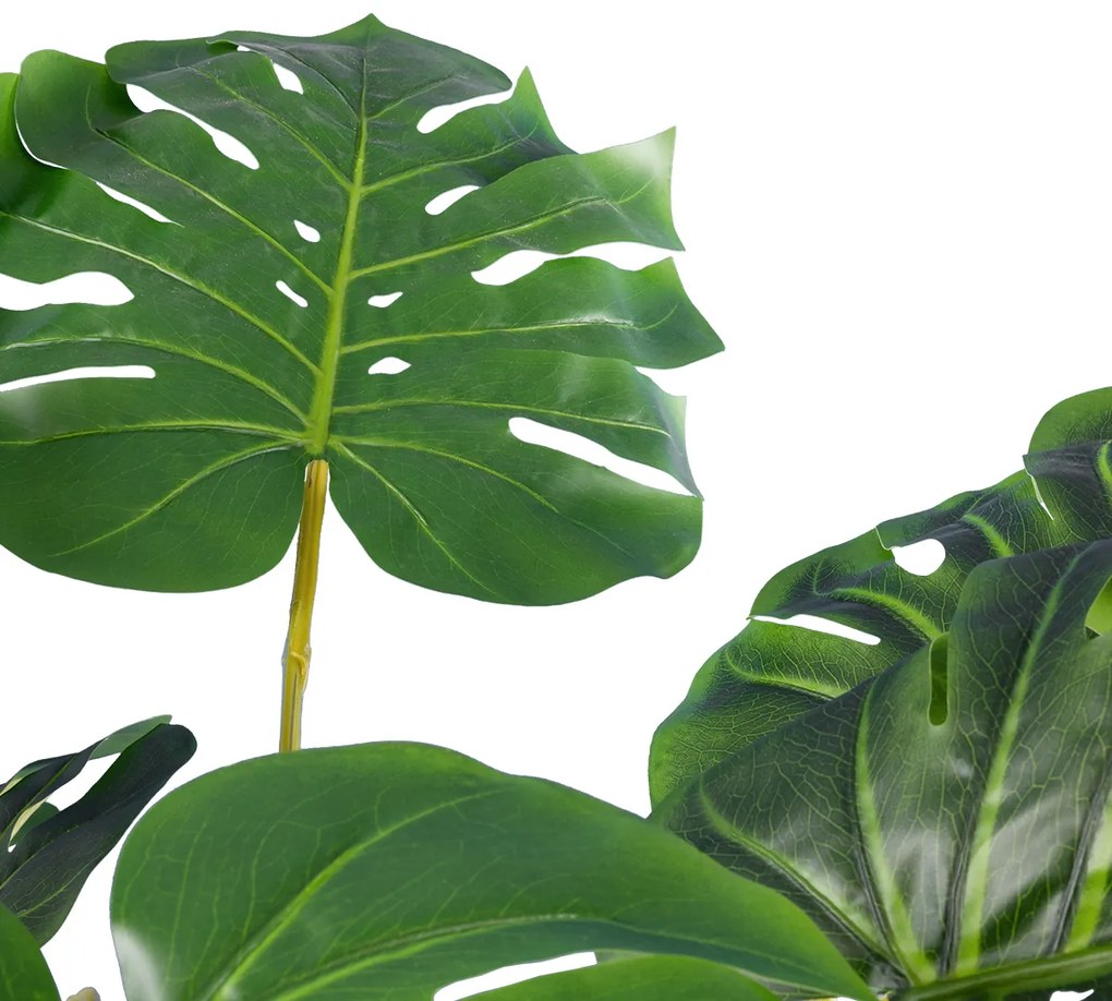 GloboStar® Artificial Garden MONSTERA 20004 Τεχνητό Διακοσμητικό Φυτό Μονστέρα Υ140cm