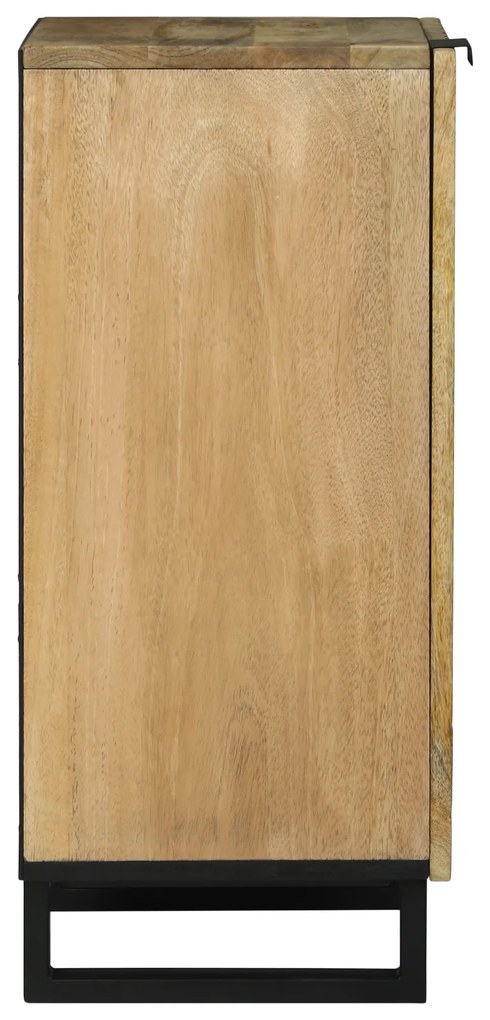 vidaXL Πλευρά - 40 x 33.5 x 75 εκ - Μασίφ Ξύλο Μάνγκο