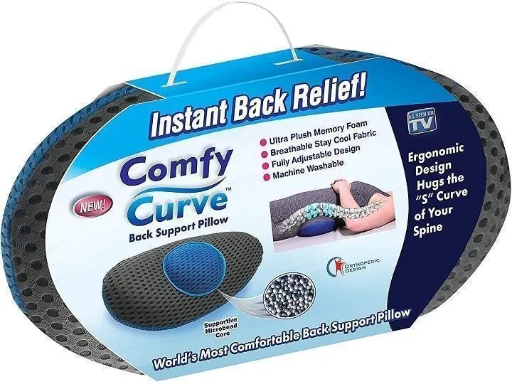 Comfy Curve Μαξιλάρι Μέσης σε Γκρι χρώμα