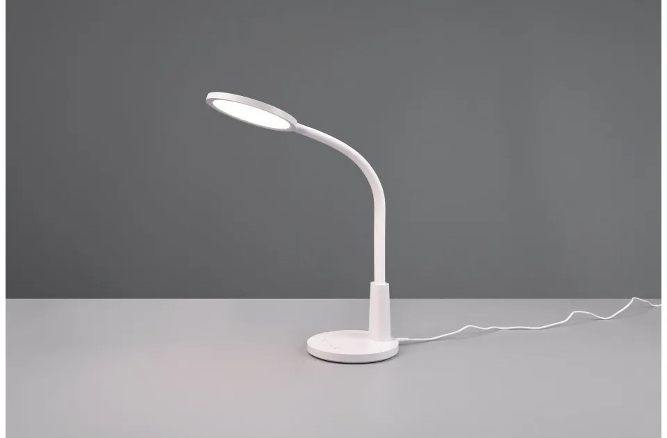 Επιτραπέζιο Φωτιστικό Γραφείου LED 8,5W Dimmer Αφής Sally Trio Lighting-R52671101-Λευκό R52671101