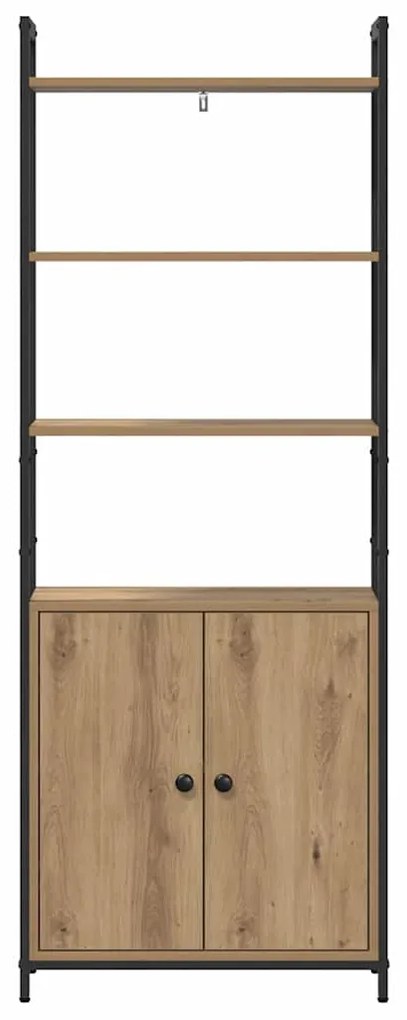 vidaXL Βιβλιοθήκη Artisan Oak 60 x 24 x 161 εκ Επεξεργασμένο ξύλο